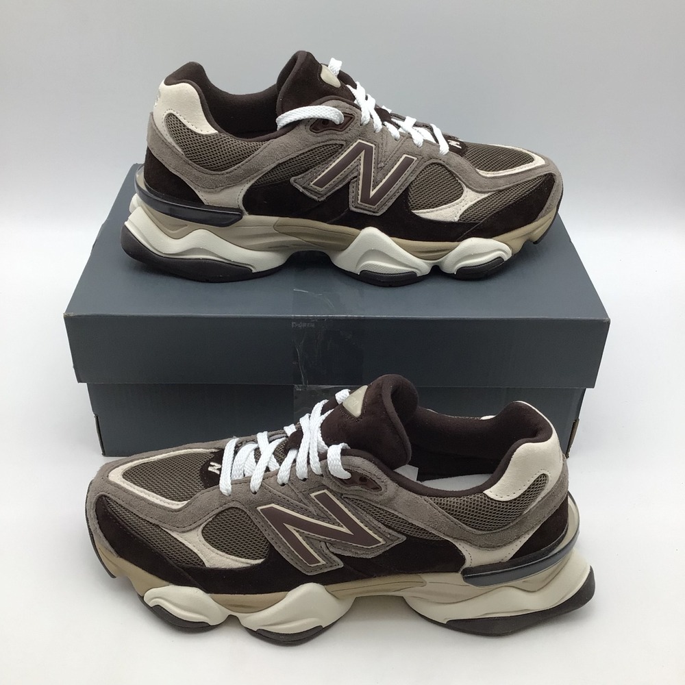 New Balance 9060 Brown Suede Mesh Sneakers U9060IBV Mens Size 9.5 Low Top NEW